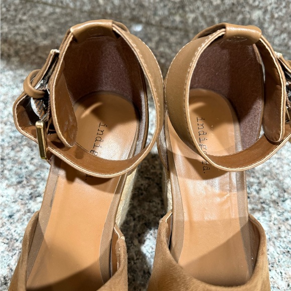 Brown Wedge Sandals - Picture 7 of 10